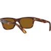 image:imageRayBan Mens RB2283 Mr BuRBank Rectangular SunglassesStriped HavanaBrown