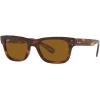 image:imageRayBan Mens RB2283 Mr BuRBank Rectangular SunglassesStriped HavanaBrown