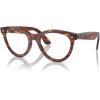 image:imageRayBan Rx2241v Wayfarer Way Round Prescription Eyewear FramesStriped HavanaDemo Lens