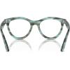 image:imageRayBan Rx2241v Wayfarer Way Round Prescription Eyewear FramesStriped Transparent GreenDemo Lens