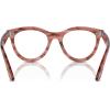 image:imageRayBan Rx2241v Wayfarer Way Round Prescription Eyewear FramesStriped Transparent PinkDemo Lens