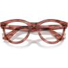 image:imageRayBan Rx2241v Wayfarer Way Round Prescription Eyewear FramesStriped Transparent PinkDemo Lens