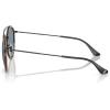 image:imageRayBan Unisex Rb3647n Double Bridge Round SunglassesBlackBlue