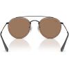 image:imageRayBan Unisex Rb3647n Double Bridge Round SunglassesBlackBrown