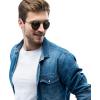image:imageRayBan Unisex Rb3647n Double Bridge Round SunglassesBlackG15 Green Polarized