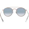 image:imageRayBan Unisex Rb3647n Double Bridge Round SunglassesCopperClear Gradient Blue