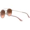 image:imageRayBan Unisex Rb3647n Double Bridge Round SunglassesCopperPink Gradient Brown