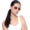 image:imageRayBan Unisex Rb3647n Double Bridge Round SunglassesCopperPink Gradient Brown
