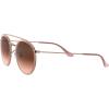 image:imageRayBan Unisex Rb3647n Double Bridge Round SunglassesCopperPink Gradient Brown