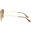 image:imageRayBan Unisex Rb3647n Double Bridge Round SunglassesGoldBrown Gradient Mirror Pink