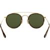image:imageRayBan Unisex Rb3647n Double Bridge Round SunglassesGoldG15 Green