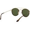 image:imageRayBan Unisex Rb3647n Double Bridge Round SunglassesGoldG15 Green