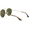 image:imageRayBan Unisex Rb3647n Double Bridge Round SunglassesGoldG15 Green