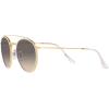 image:imageRayBan Unisex Rb3647n Double Bridge Round SunglassesLegend GoldClear Gradient Grey