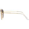 image:imageRayBan Unisex Rb3647n Double Bridge Round SunglassesLegend GoldClear Gradient Grey