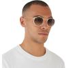 image:imageRayBan Unisex Rb3647n Double Bridge Round SunglassesLegend GoldClear Gradient Grey