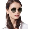 image:imageRayBan Unisex Rb3647n Double Bridge Round SunglassesLegend GoldGrey Gradient