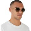 image:imageRayBan Unisex Rb3647n Double Bridge Round SunglassesLegend GoldGrey Gradient