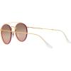 image:imageRayBan Unisex Rb3647n Double Bridge Round SunglassesLegend GoldPink Mirrored Gradient Grey