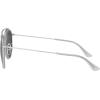 image:imageRayBan Unisex Rb3647n Double Bridge Round SunglassesSilverDark Grey
