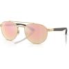image:imageRayBan Unisex Rb3736ch Chromance Round SunglassesGoldOrange Mir Pink Polarized
