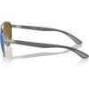 image:imageRayBan Unisex Rb3736ch Chromance Round SunglassesGunmetalGreen Mirrored Blue Polarized