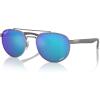 image:imageRayBan Unisex Rb3736ch Chromance Round SunglassesGunmetalGreen Mirrored Blue Polarized