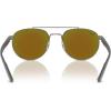 image:imageRayBan Unisex Rb3736ch Chromance Round SunglassesGunmetalGreen Mirrored Blue Polarized
