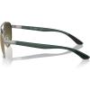 image:imageRayBan Unisex Rb3736ch Chromance Round SunglassesGunmetalGreen Mirrored Gold Gradient Polarized