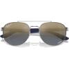 image:imageRayBan Unisex Rb3736ch Chromance Round SunglassesSilverBlue Mirrored Gold Gradient Polarized