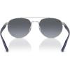 image:imageRayBan Unisex Rb3736ch Chromance Round SunglassesSilverBlue Mirrored Gold Gradient Polarized