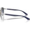 image:imageRayBan Unisex Rb3736ch Chromance Round SunglassesSilverBlue Mirrored Gold Gradient Polarized