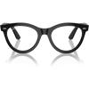 image:imageRayBan Rx2241v Wayfarer Way Round Prescription Eyewear FramesBlackDemo Lens