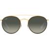 image:imageRayBan Unisex Rb3647n Double Bridge Round SunglassesLegend GoldGrey Gradient