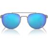 image:imageRayBan Unisex Rb3736ch Chromance Round SunglassesGunmetalGreen Mirrored Blue Polarized