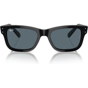 image:imageRayBan Mens RB2283 Mr BuRBank Rectangular SunglassesBlackBlue