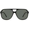 image:imageRayBan Rb2198 Bill Square SunglassesBlackPolarized Green