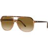 image:imageRayBan Rb2198 Bill Square SunglassesHavana on Transparent BrownClear Gradient Brown