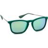 image:imageRayBan RB4187 Chris Square SunglassesFlock GreenGreen Mirror Green