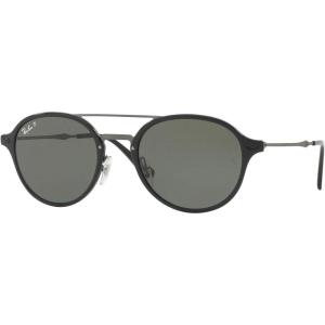 image:imageRayBan RB4187 Chris Square SunglassesBlackPolarized Green