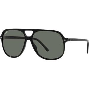 image:imageRayBan Rb2198 Bill Square SunglassesBlackPolarized Green