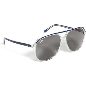image:imageRayBan Rb2198 Bill Square SunglassesBlue on TransparentDark Grey