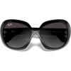 image:imageRayBan Jackie ohh ii RB4098 Cateye Sunglasses for Women BUNDLE with ACCESSORY EYEWEAR KITBlackLight Grey Gradient Dark Grey