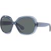 image:imageRayBan Jackie ohh ii RB4098 Cateye Sunglasses for Women BUNDLE with ACCESSORY EYEWEAR KITTransparent BlueDark Grey Polarized