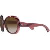 image:imageRayBan Jackie ohh ii RB4098 Cateye Sunglasses for Women BUNDLE with ACCESSORY EYEWEAR KITTransparent Dark BrownGrey Gradient Brown Polarized