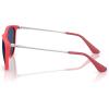 image:imageRayBan Junior Kids RJ9060s Erika Round SunglassesRubber CoralDark Blue