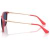 image:imageRayBan Junior Kids RJ9060s Erika Round SunglassesRubber FuchsiaDark Green