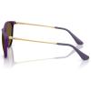 image:imageRayBan Junior Kids RJ9060s Erika Round SunglassesRubber VioletDark Brown