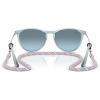 image:imageRayBan Junior Kids RJ9060s Erika Round SunglassesTransparent BlueBlue Gradient Grey Mirrored Rose