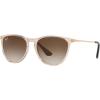 image:imageRayBan Junior Kids RJ9060s Erika Round SunglassesTransparent Light BrownBrown Gradient